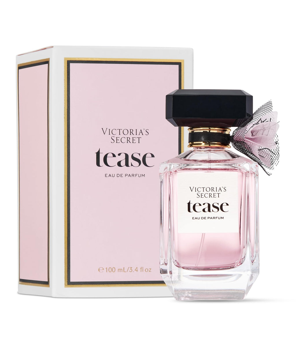 Victoria's Secret Tease Eau de Parfum, noten van witte gardenia, Anjou peer en zwarte vanille, parfums voor vrouwen (3,4 oz)