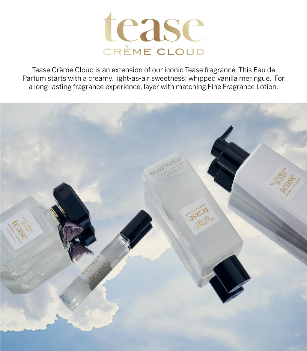 Victoria's Secret Tease Eau de Parfum, noten van witte gardenia, Anjou peer en zwarte vanille, parfums voor vrouwen (3,4 oz)