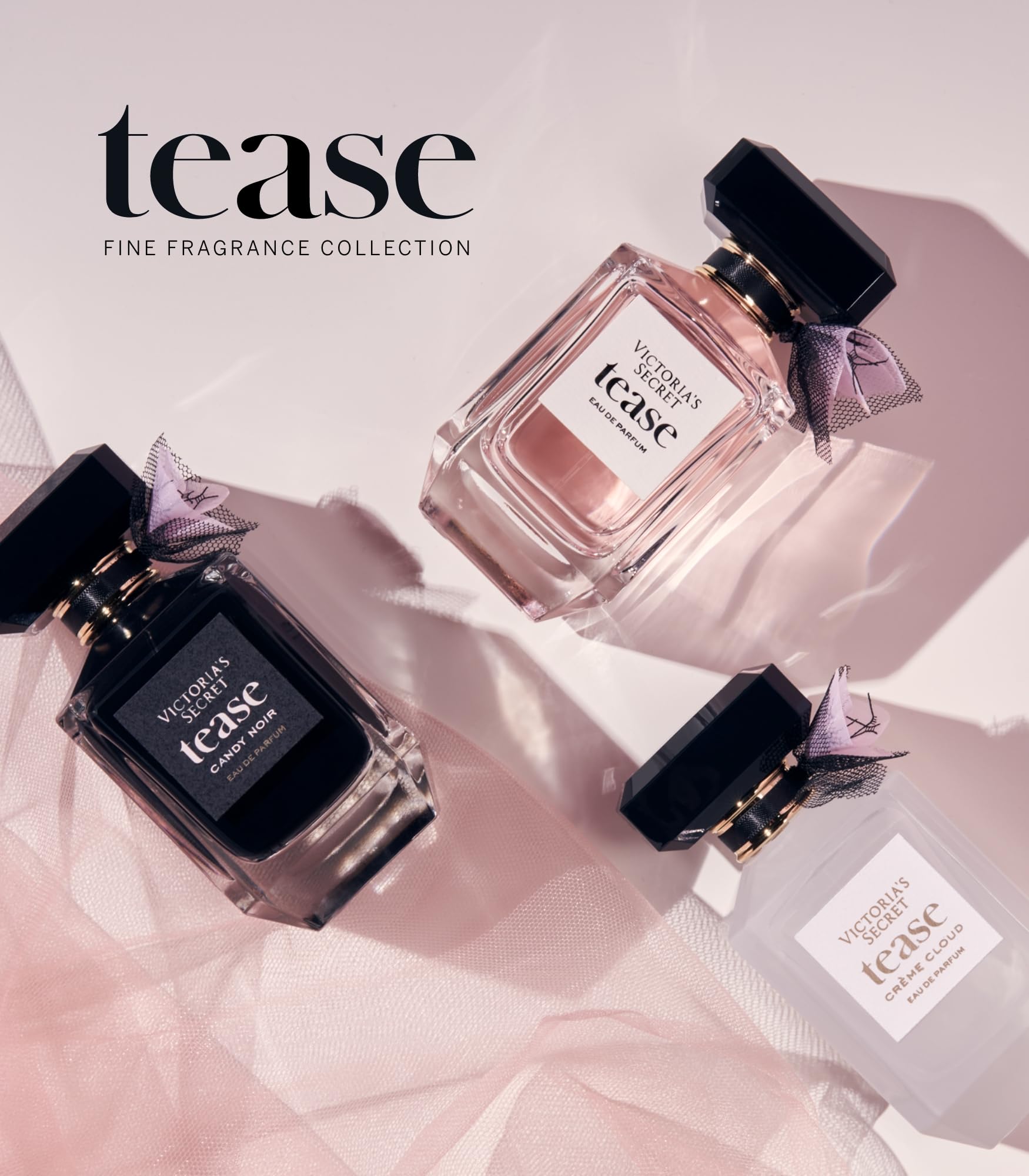 Victoria's Secret Tease Eau de Parfum, Notes of White Gardenia, Anjou Pear & Black Vanilla, Perfumes for Women (3.4 oz)