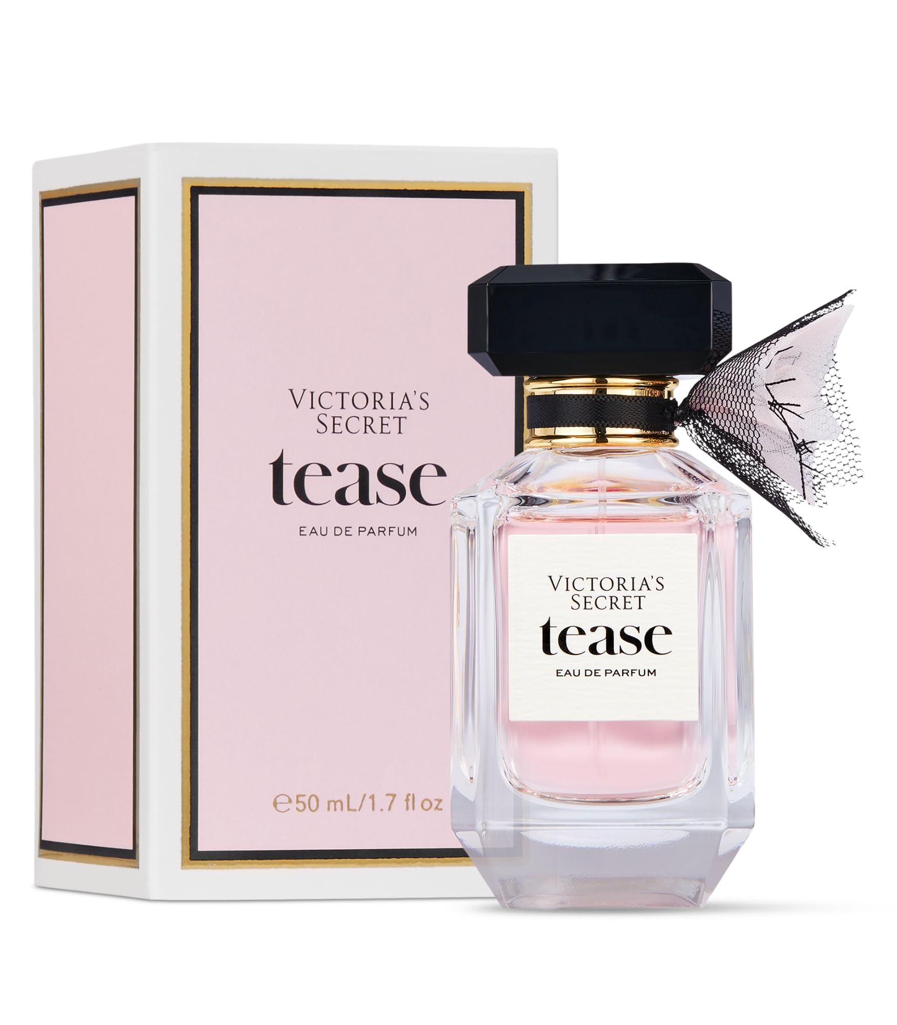 Victoria's Secret Tease Eau de Parfum, Notes of White Gardenia, Anjou Pear & Black Vanilla, Perfumes for Women (3.4 oz)