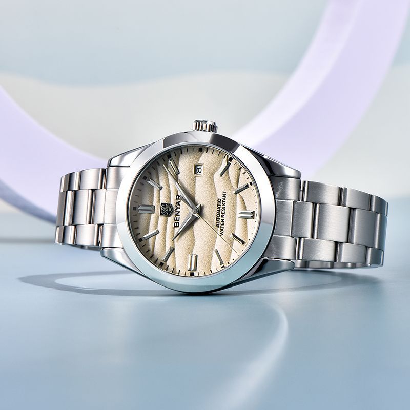BENYAR Men's Mechanical Wristwatches Luxurys Automatic Diving Watches 5bar Waterproof Stainless Steel Watch Simple Fashion Calendar Luminous Watch - Acquisti Online