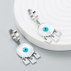 Women's Titanium Steel Earrings Net Red Popular Shell Temperament Does Not Change Color