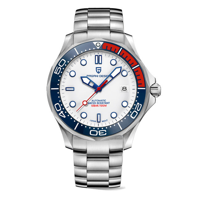 PAGANI DESIGN PD-1667 Man Automatic Steel Strap Sports Watch