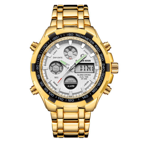 Orologio sportivo multifunzione in lega con calendario da uomo