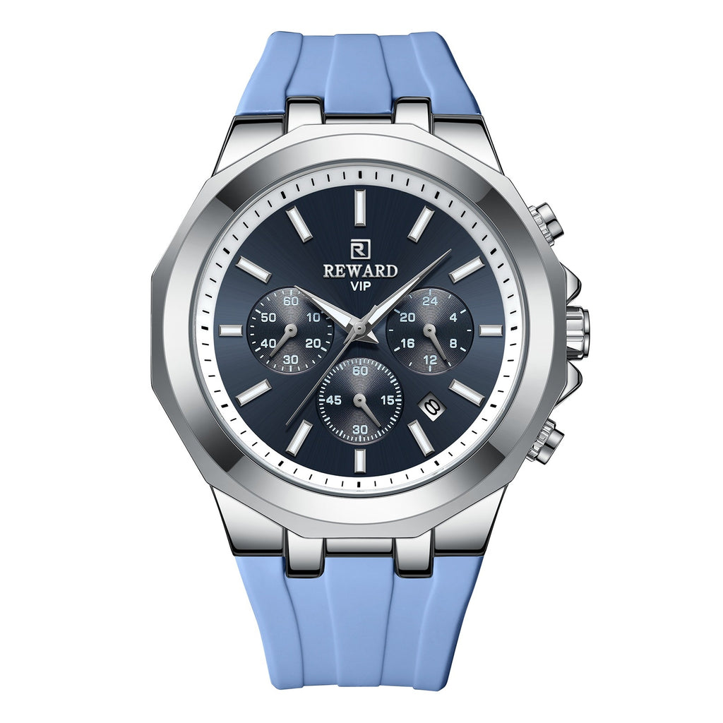 Orologio sportivo da uomo al quarzo con cinturino in silicone