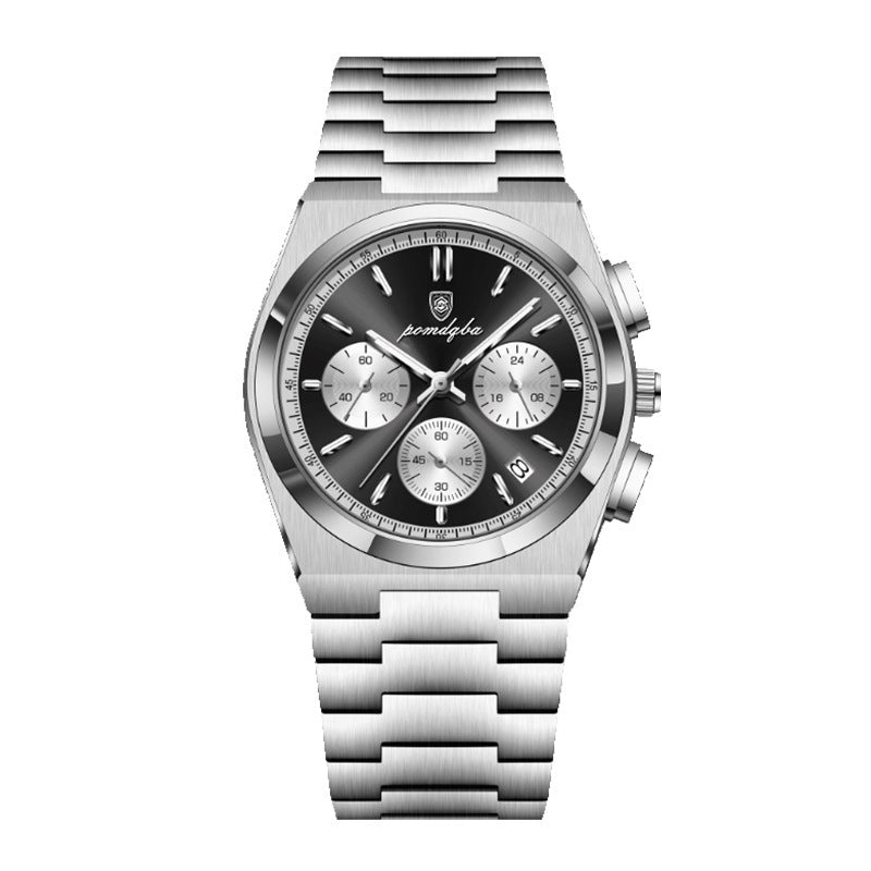 Orologio al quarzo di lusso da uomo POEDAGAR, cronografo, data luminosa, impermeabile, orologi da uomo