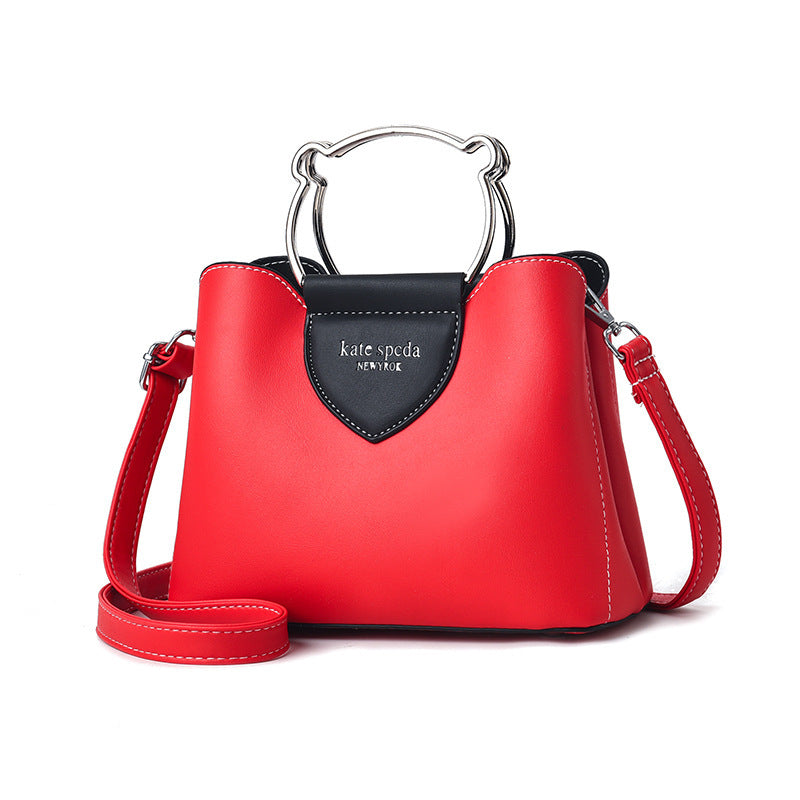 Women's Handbag Fashionable Large Capacity Women Shoulder Bag Simple Contrast Color Women's Casual Shoulder Bag