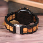 BOBO BIRD Wood Quartz Watch Watches with Luminous Hands in Wooden Fashionable waterproof Quartz Watch