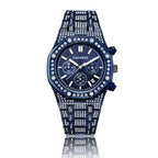 Business Men's Watch Shang Sports With Gold And Diamonds