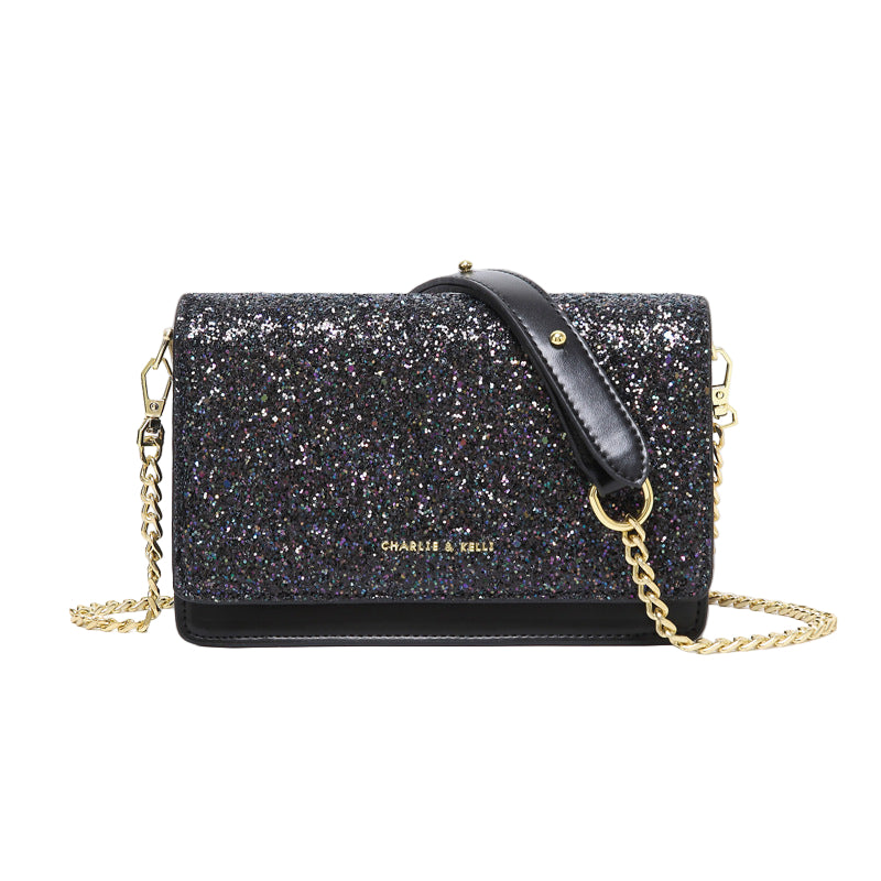 Dames Starry Sky Schoudertas Sequin Crossbody tas Kleine Vierkante Tas Mode Hoge kwaliteit Ketting Dames Crossbody Tas