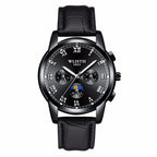 WLISTH Watches Mens Luxury Sport Quartz Watch Stainless Steel Bracelet  Waterproof Watch for Men