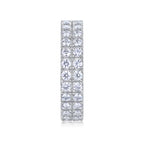Multi-row Diamond Ring Luxury Fashion Set Moissanite Silver Ring