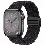 Smart Apple Watch Band Braided Solo Loop Band Magnetic Buckle Band MultiFunction Sports Mode iWatch