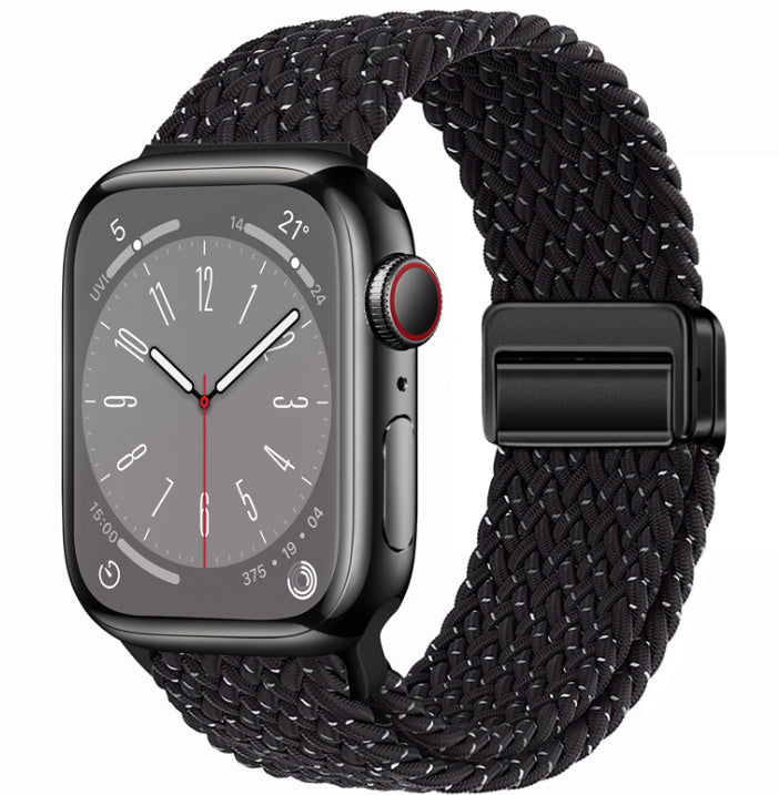 Smart Apple Watch Band Braided Solo Loop Band Magnetic Buckle Band MultiFunction Sports Mode iWatch - Acquisti Online