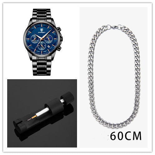 Orologi sportivi da uomo, orologio al quarzo multifunzionale e impermeabile