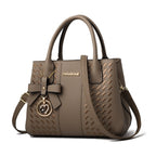 Women's Bag Fashionable Handbag Original Leathe Shoulder Bag Multi Pocket Large Capacity Portable Shoulder Messenger Bag