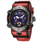 SMAEL Men's Watch Steel Case Digital Wristwatch Sports Waterproof Trend Electronic Men's Watch