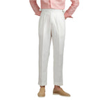 Fashion Retro Breathable Cotton And Linen High Waist Straight-leg Pants