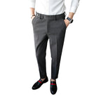 Fashion Slim-fit Thickened Autumn Wool Small Suit Men's Pants