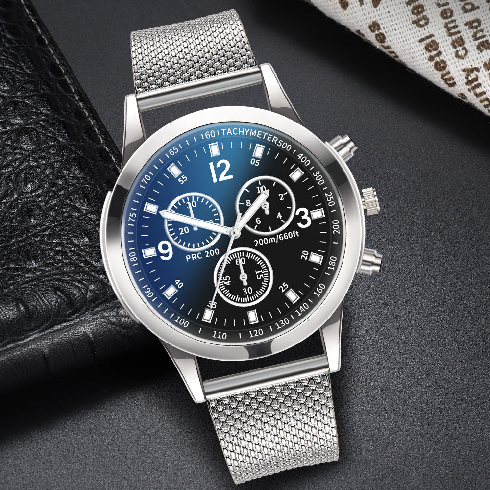 Men's Quartz mesh with watch