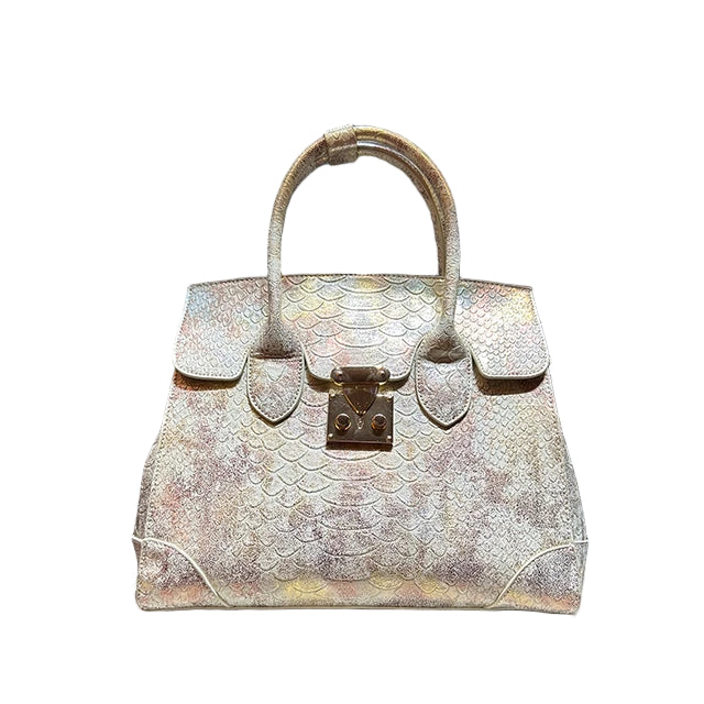 Luxury Designer Brand New High Quality Leather Snake Print Large Capacity Handbag Fashion Trend Crossbody Bag