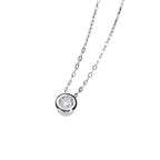 Karat Moissanite ketting S925 sterling zilveren hanger