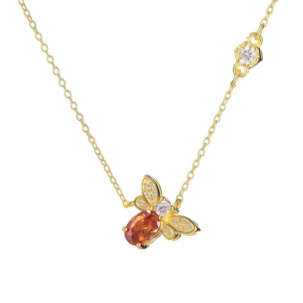 S925 Sterling Zilveren Bijenketting Dames Design Mode