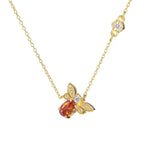 S925 Sterling Zilveren Bijenketting Dames Design Mode