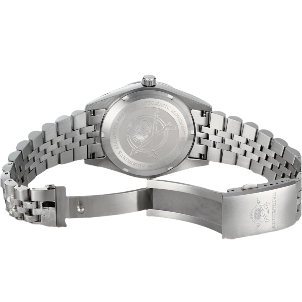 ADDIESDIVE Orologio meccanico automatico da uomo europeo americano, da lavoro, per il tempo libero, orologio da polso di lusso, luminoso, impermeabile, argento