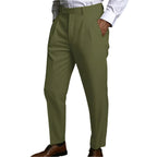 Men's Linen Pocket Flat Comfortable Breathable Trousers