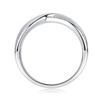 Wrap Around The Diamond Ring Luxury Fashion Set Moissanite Silver Ring