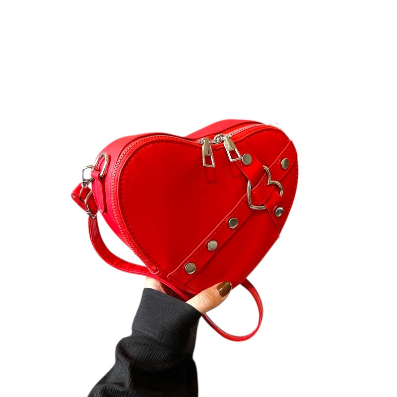 Women's Crossbody High-grade Heart-shaped Box Bag