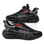 Fashion Rotating Buckle Fly-kit Mesh Casual Sports Running Men's Shoes