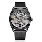 Men's Business Watches Automatic Mechanical Wristwatch with Steel Band Mechanical Watch Men Stainless Steel  30M Water Resistant Business Wristwatch