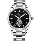 CARNIVAL Casual Ladies Automatic Mechanical Watches Luminous Waterproof Stainless Steel Strap Diamond Watch