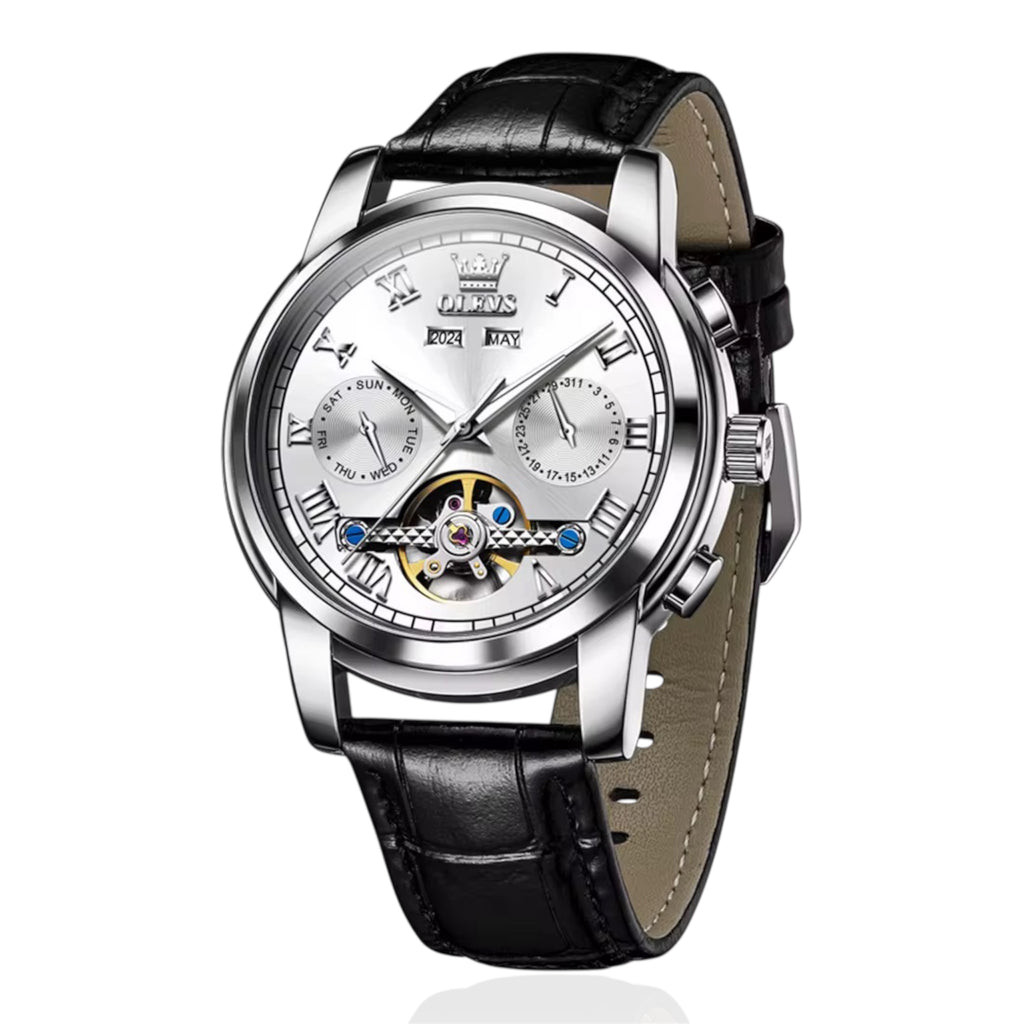 OLEVS 6607 Man watch Waterproof Luminous Multifunctional Automatic Mechanical Watch - Acquisti Online
