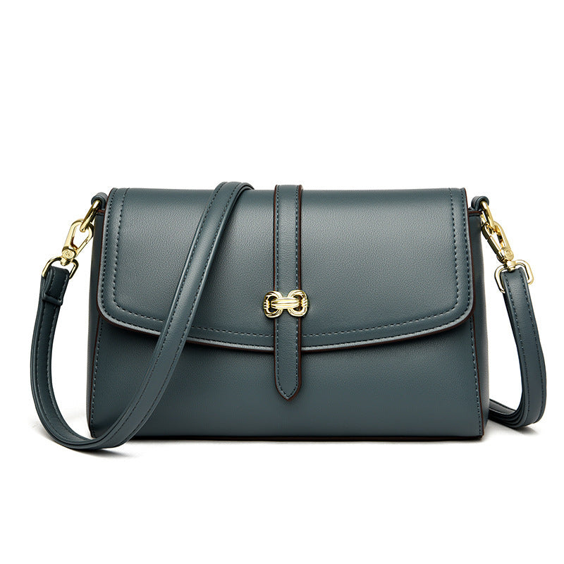 Women's Fashionable One Shoulder Bag Zipper Pocket Original Leather Large Capacity Crossbody Bag Women's Shoulder Bag