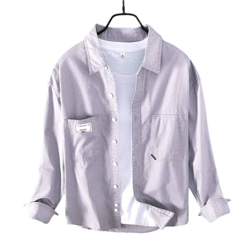 Men's Fashionable Shirt Casual Long-sleeved Cotton Shirt High Quality Stylish Plus Size Embroidery Men's Coats Casual Shirts