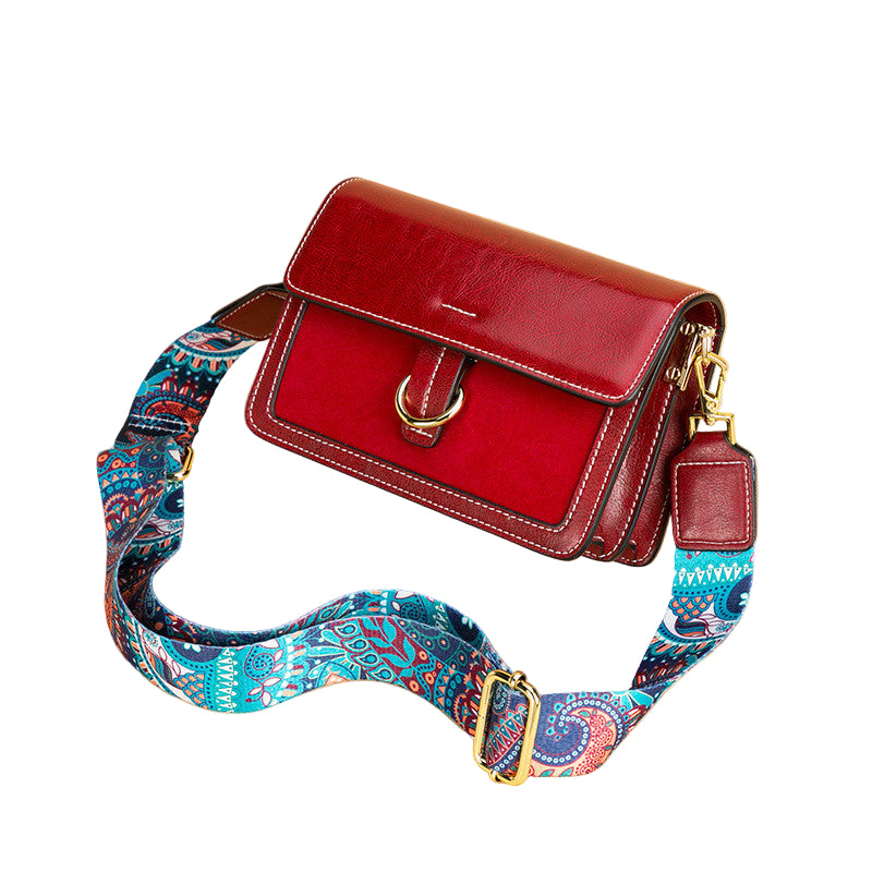 Women's Fashionable Shoulder Bag Multi Pocket Original Leather Large Capacity Women's Cowhide Diagonal Crossbody Bag