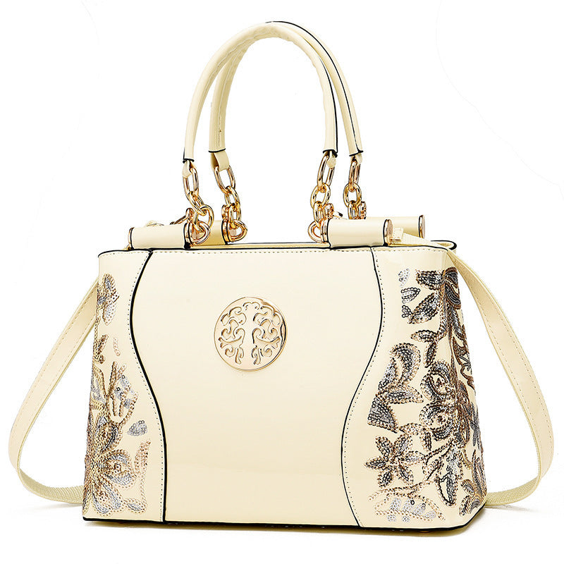 Dames handtas met meerdere ritsvakken, grote capaciteit, luxe schoudertas, diagonale crossbody, modieuze damestas
