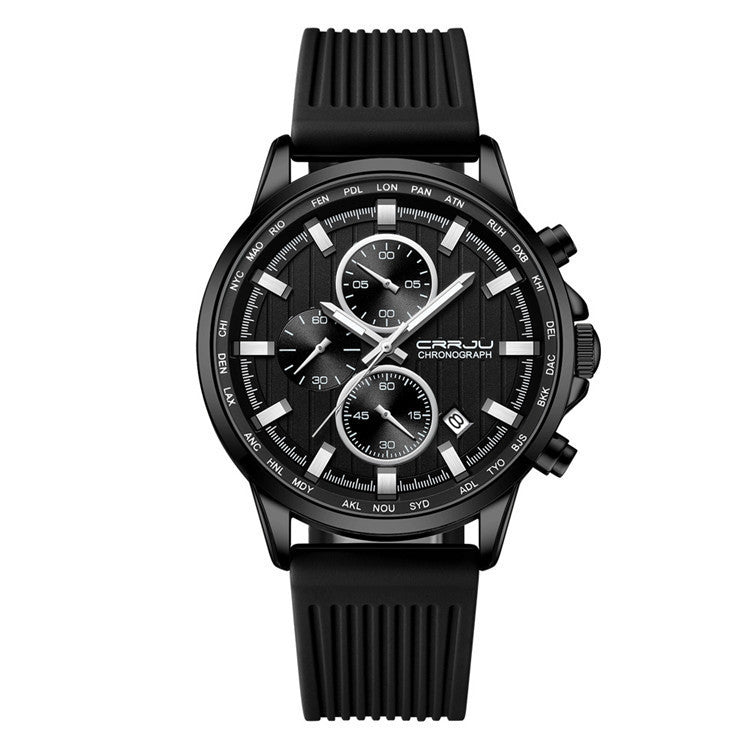 CRRJU 2315 Man Sports Silicon Band Casual Wristwatch - Acquisti Online