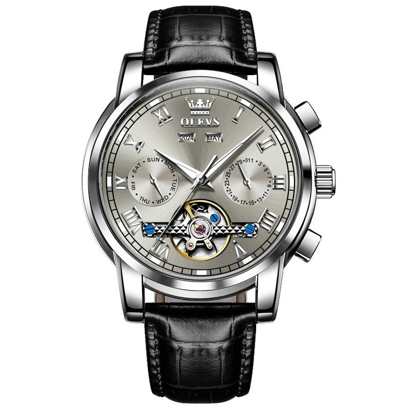 OLEVS 6607 Man watch Waterproof Luminous Multifunctional Automatic Mechanical Watch - Acquisti Online