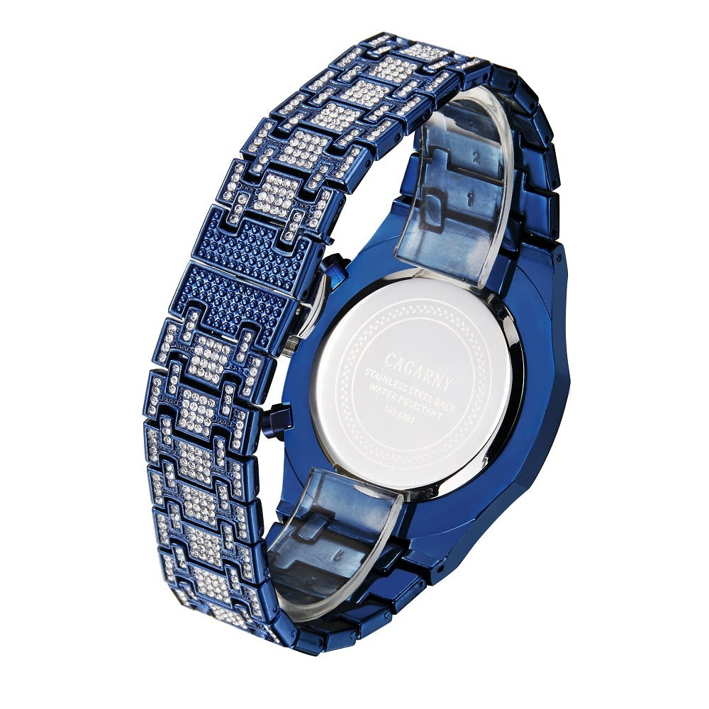 Business Men's Watch Shang Sports With Gold And Diamonds - Acquisti Online