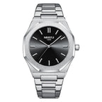 NIBOSI 2520 Stainless Steel Watch with Japanese Movement Back Chronograph Formal Men's Watch