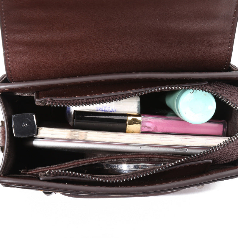 Handtas voor dames, multi-pocket crossbody, schoudertas met grote capaciteit, modieuze handbeschilderde schoudertas voor dames