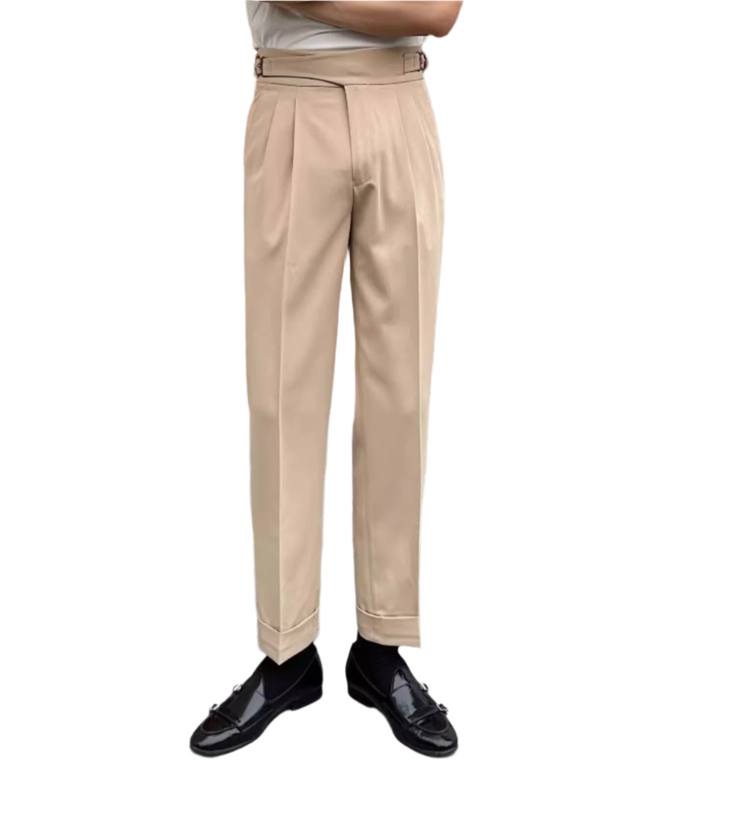 Men's Fashionable Business Casual Formal Pants Harem Men's Ninth Pants Fashion Draped Suit Men' Casual Pants - Acquisti Online