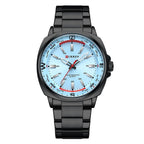 CURREN 8455 Heren Quartz Horloge Grote Wijzerplaat Waterdichte Roestvrijstalen Band Casual Zakelijke Elegante Horloges voor Heren