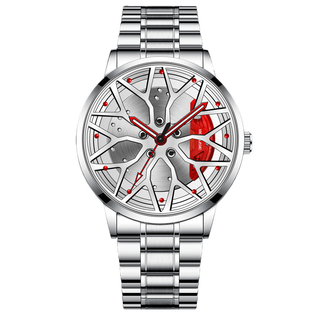 Orologio da uomo di lusso con volante per auto, marchio AMG, quadrante con bordo, orologio da uomo alla moda, orologio da uomo impermeabile 3D