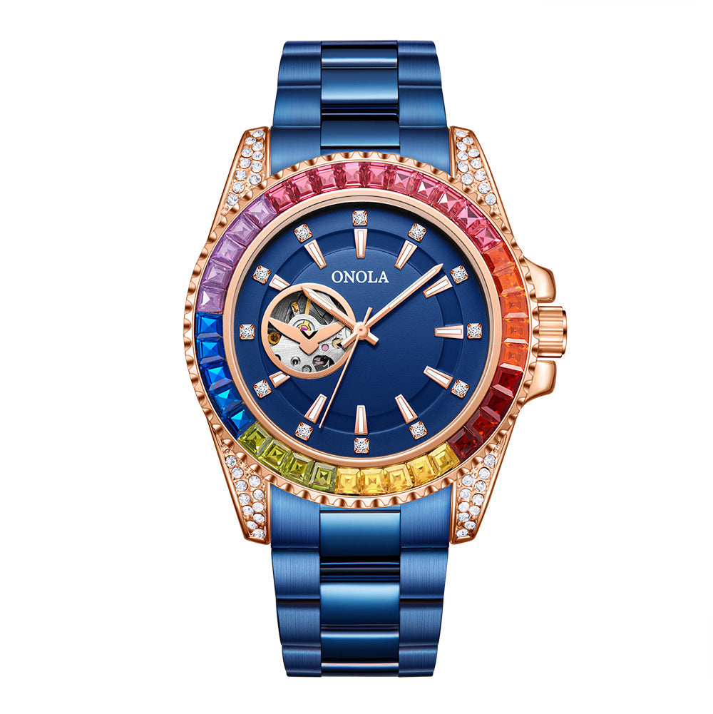 Orologio meccanico automatico luminoso classico da uomo ONOLA, orologio sportivo multifunzione impermeabile di lusso da uomo