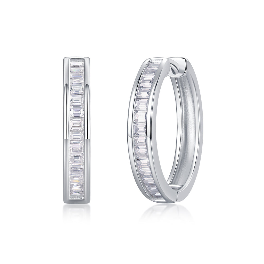 The Dawn Of Luxury Fashion Diamond Earrings Earrings Studded With Mosan Diamond Silver Jewelry